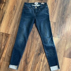 Frame Denim Women's Dark Indigo Skinny Jeans